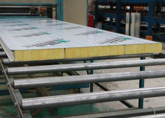 Building Materials 125mm Heat Insulated Glass Wool Sandwich Panel