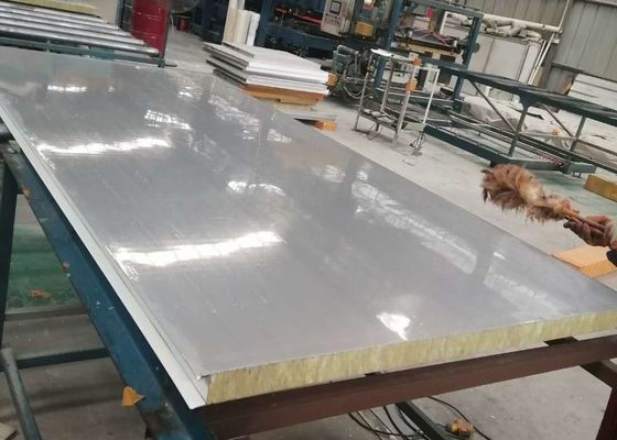Warehouse Rockwool Stainless Steel Insulation Sandwich Panel