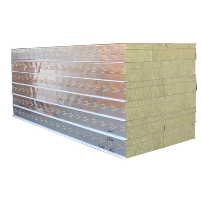Wall Insulation Rock Wool Sandwich Panel Furnace Sandwich Panel Fireproof Panels