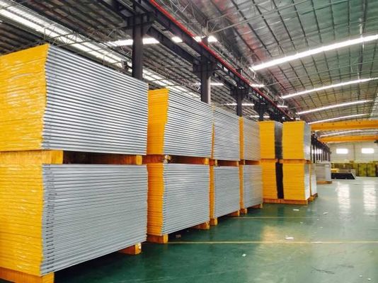 150mm Fireproof Glass Wool Sandwich Wall Panel