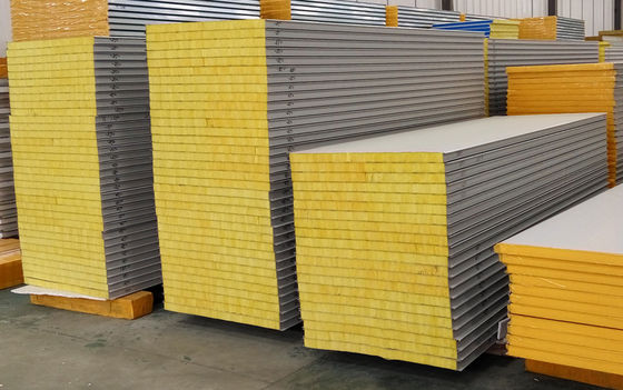 150mm Fireproof Glass Wool Sandwich Wall Panel