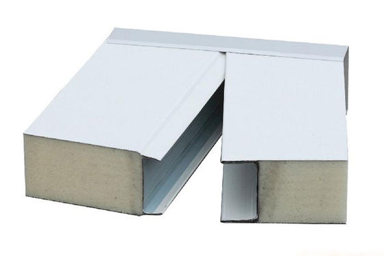 PPGI Galvanized Steel 40kg/M3 Cold Room PU Sandwich Panel