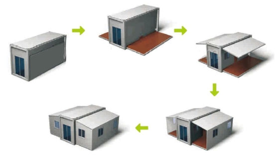 Rock Wool Ready Made Folding Expandable Container House
