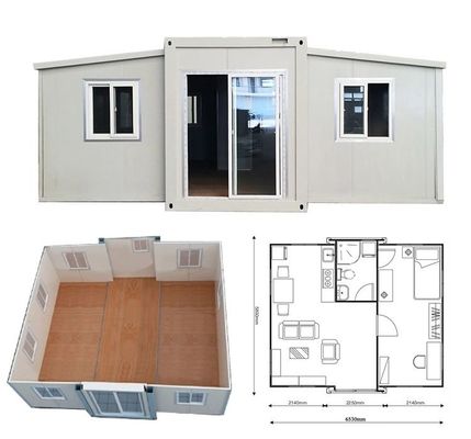 3 In 1 Prefabricated Foldable Expandable Container Living Homes
