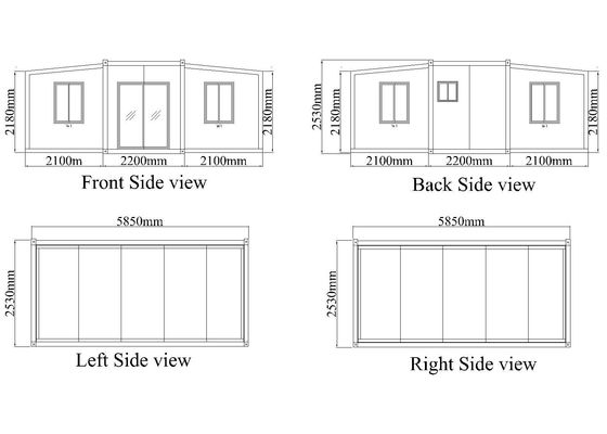 Prefab Folding Living Expandable Container House