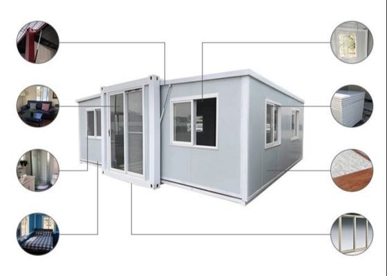 3 In 1 Prefabricated Foldable Expandable Container Living Homes