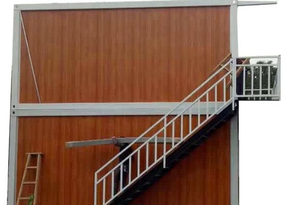 Wooden Color Fast Installation Prefab Container House Building