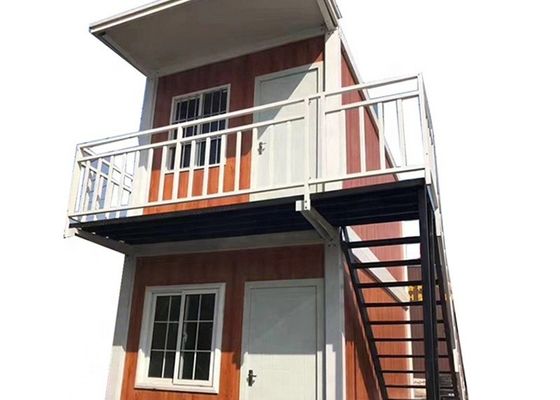 Wooden Color Fast Installation Prefab Container House Building
