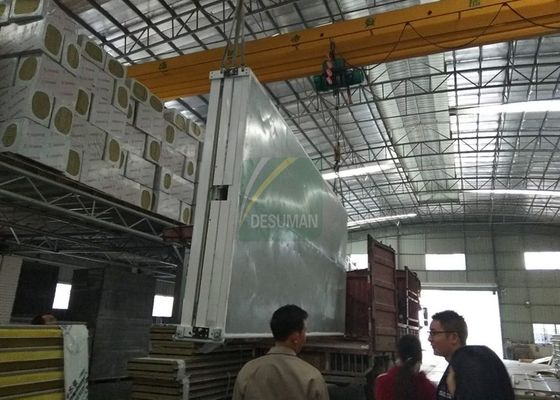 CE Fireproof Rock Wool Prefab Modular Folding Container Home