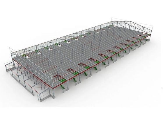Rock Wool Insulation Prefabricated Steel Structure Workshop