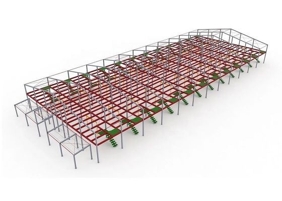 Rock Wool Insulation Prefabricated Steel Structure Workshop