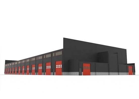Rock Wool Insulation Prefabricated Steel Structure Workshop