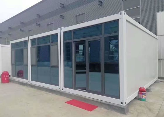 Glass Curtain Wall Steel Structure Prefabricated Container Home
