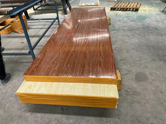 Wooden Color Insulated EPS Foam Partition Wall Panel