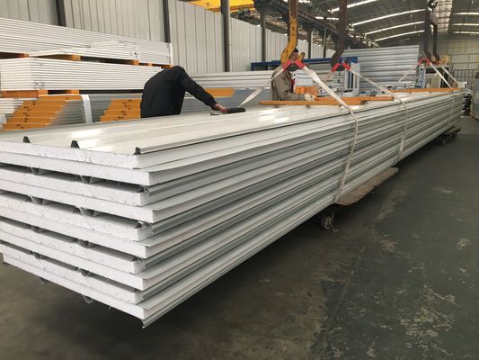 High Density Prefab House Foam Insulation EPS Sandwich Roof Panel