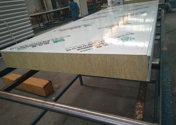 High Density Furnace Insulated 150mm Rock Wool Sandwich Panel