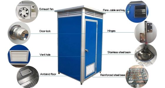 Ready Made Prefab Outdoor Restroom Portable Movable Toilet