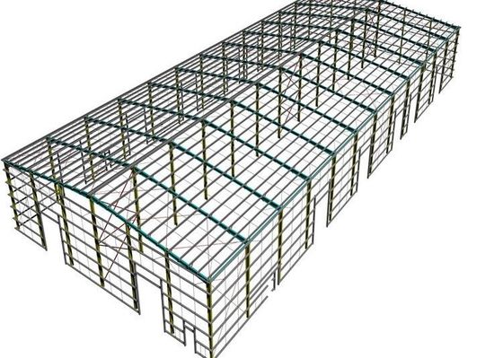 Sliding Door Warehouse Prefabricated Steel Structure Workshop Building