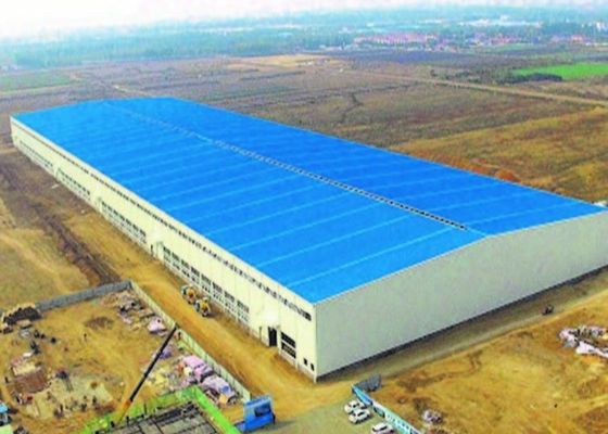 Light Weight Glass Wool Insulated Prefab Steel Structure Workshop
