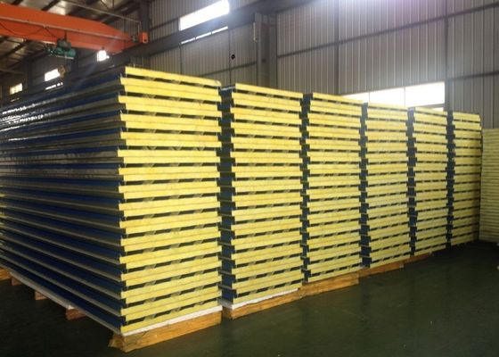 Prefab House Sound Insulation Fireproof Glass Wool Sandwich Panel