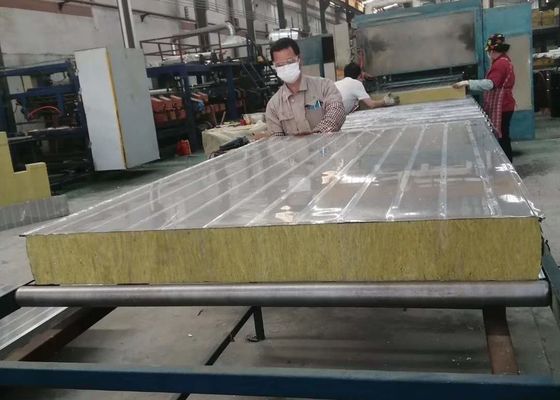 75mm Oven Stainless Steel High Density Rock Wool Sandwich Panel