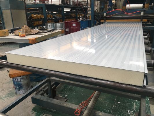 950mm Wide Zinc Coated Composite Partition PU Sandwich Panel