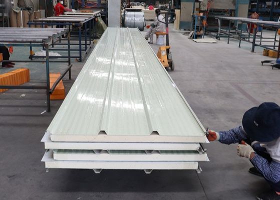 FRP Heat Insulation Polyurethane Foam Sandwich Panel For Clean Room