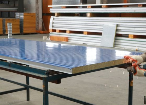 A1 Grade Wall Roof Ceiling Rock Wool Sandwich Panel