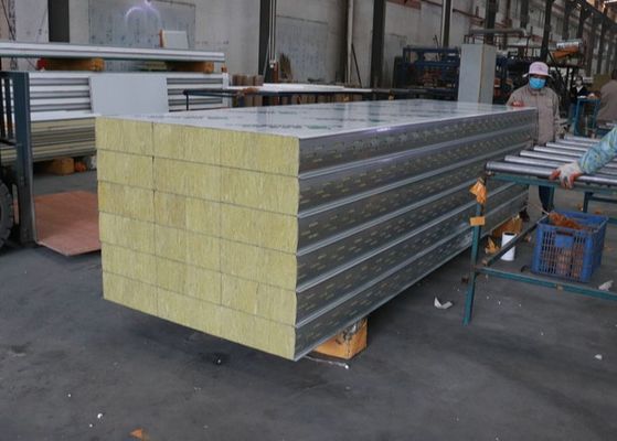 150mm Thickness Insulated Rock Wool Sandwich Panel