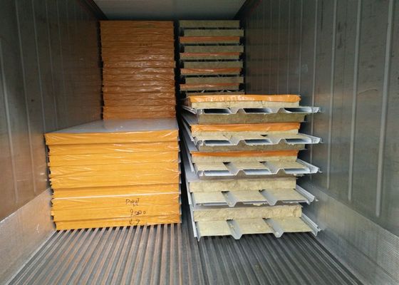 Sound Absorption Wall Roof Rock Wool Sandwich Panel
