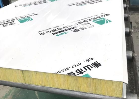 Prefabricated House High Density Glass Wool Galvanized Steel Sheet