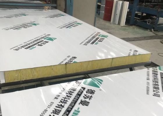Prefabricated House High Density Glass Wool Galvanized Steel Sheet