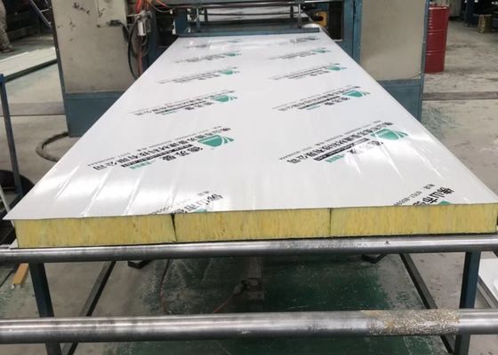 Prefabricated House High Density Glass Wool Galvanized Steel Sheet