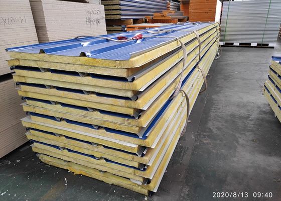 Glass Wool Eco Friendly Thermal Insulated Wall Panels