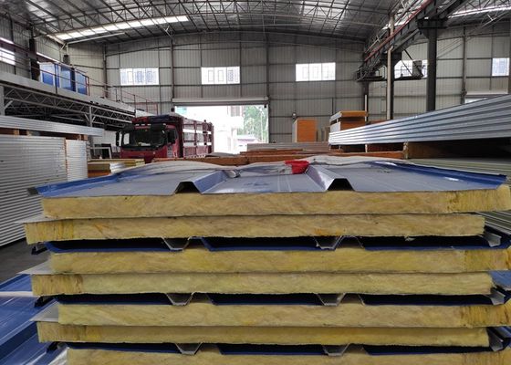 Glass Wool Eco Friendly Thermal Insulated Wall Panels