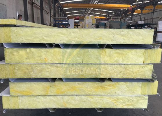 KTV Metro Station Sound Absorption Glass Wool Sandwich Wall Panel
