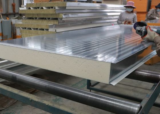 ISO 100mm Wall PU Insulation Panel For Cold Room