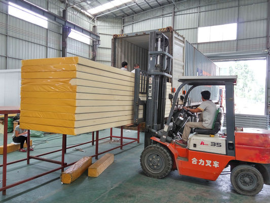 Modular Insulated Wall Polyurethane PU Sandwich Panel