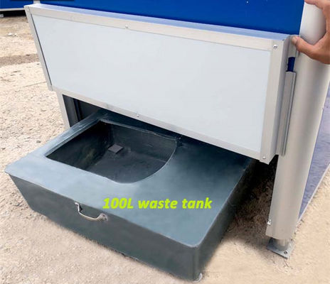 PVC Window Light Weight 40HC Portable Movable Toilet