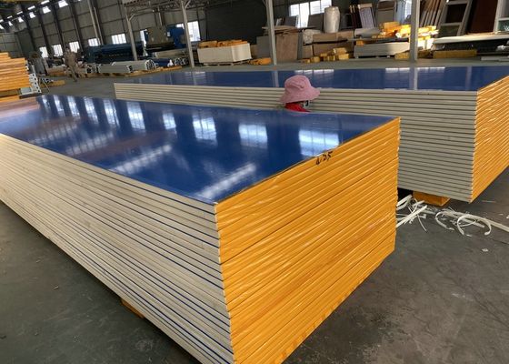 Wall Ceiling RAL Color 30mm Polyurethane PU Sandwich Panel