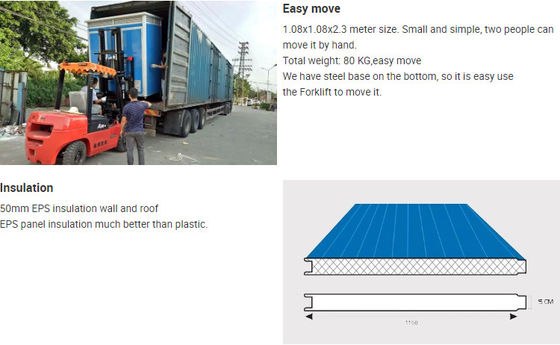 Portable Mobile Resort House Movable Toilet Cabin