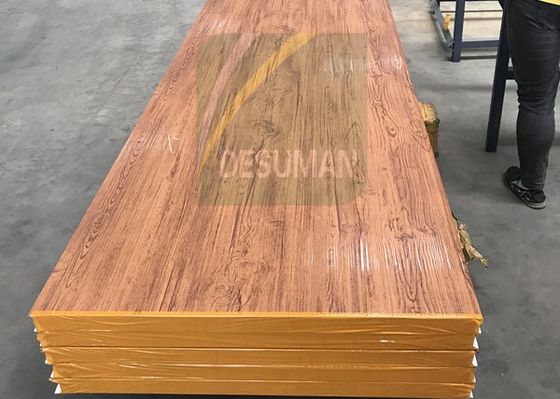 3D Wooden Color Insulated Wall EPS Sandwich Panel