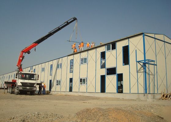 Double Story Steel Frame K Type Prefab Temporary Housing
