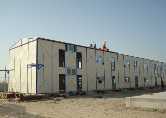 Double Story Steel Frame K Type Prefab Temporary Housing