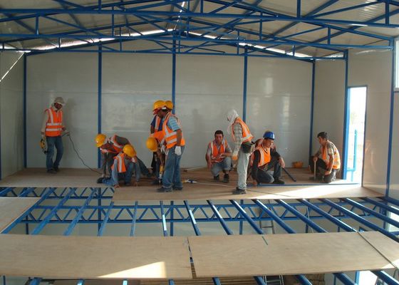 Double Story Steel Frame K Type Prefab Temporary Housing