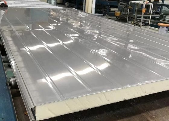 50mm Food Storage Stainless Steel PU Foam Sandwich Panel