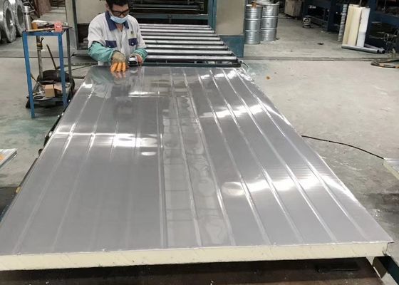 50mm Food Storage Stainless Steel PU Foam Sandwich Panel
