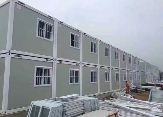 Aluminum Window 40HC Office Flat Pack Container Building
