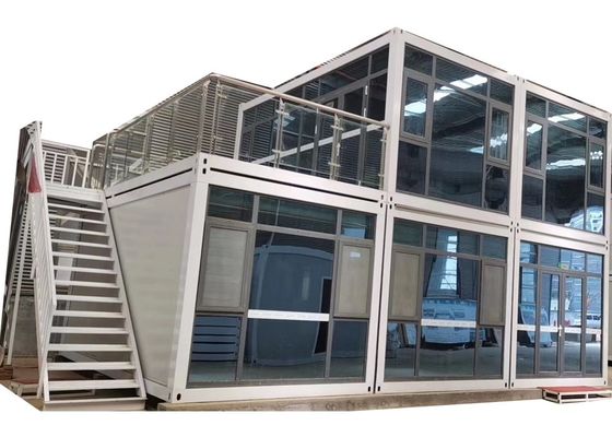 prefab Glass Wall Luxury Flat Pack Container House