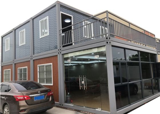 prefab Glass Wall Luxury Flat Pack Container House